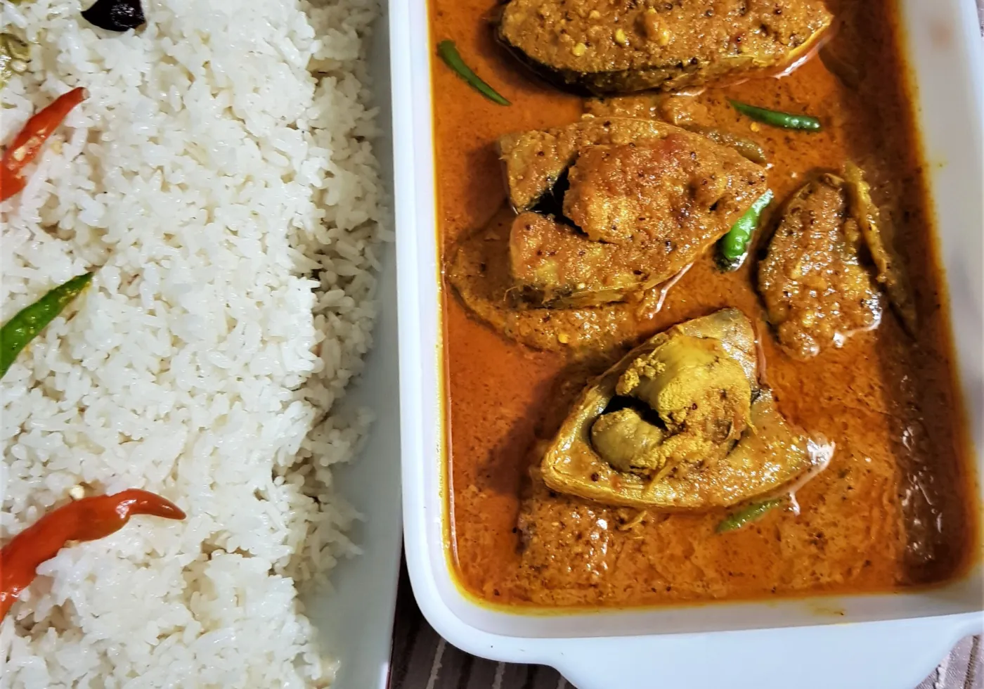 Bhorta and rice