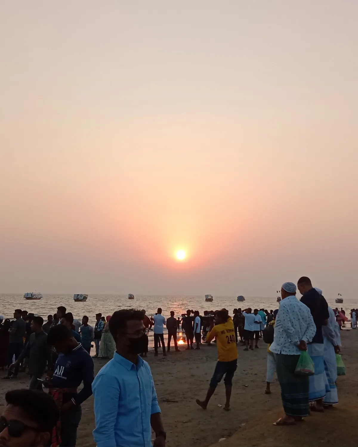 Sunset at Kuakata beach
