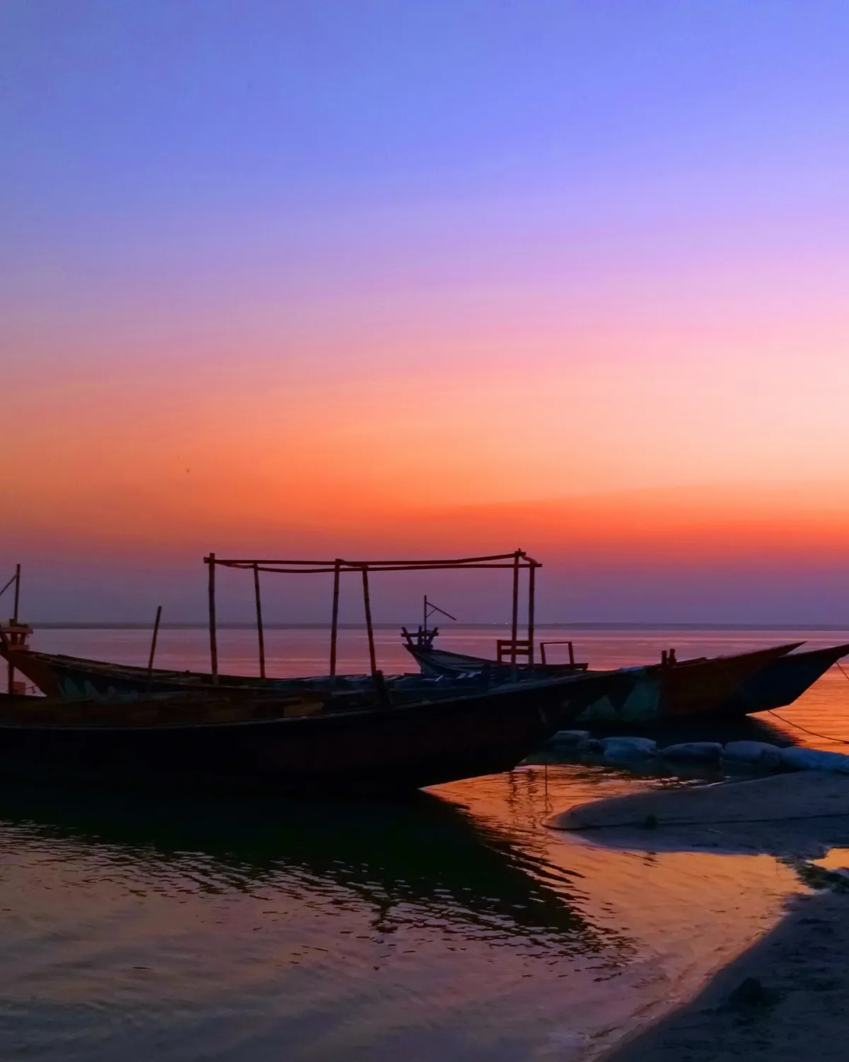 Boats on the Padma river