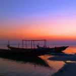 Boats on the Padma river